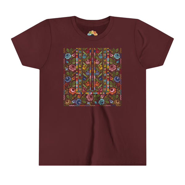 Floral Tatreez T-Shirt - Kids