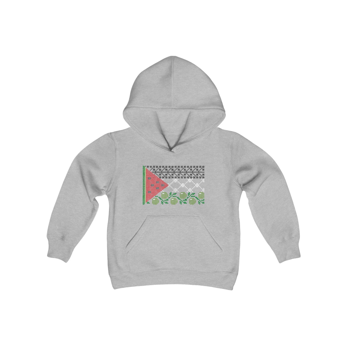 Tatreez Palestine Flag Hoodie - Kids