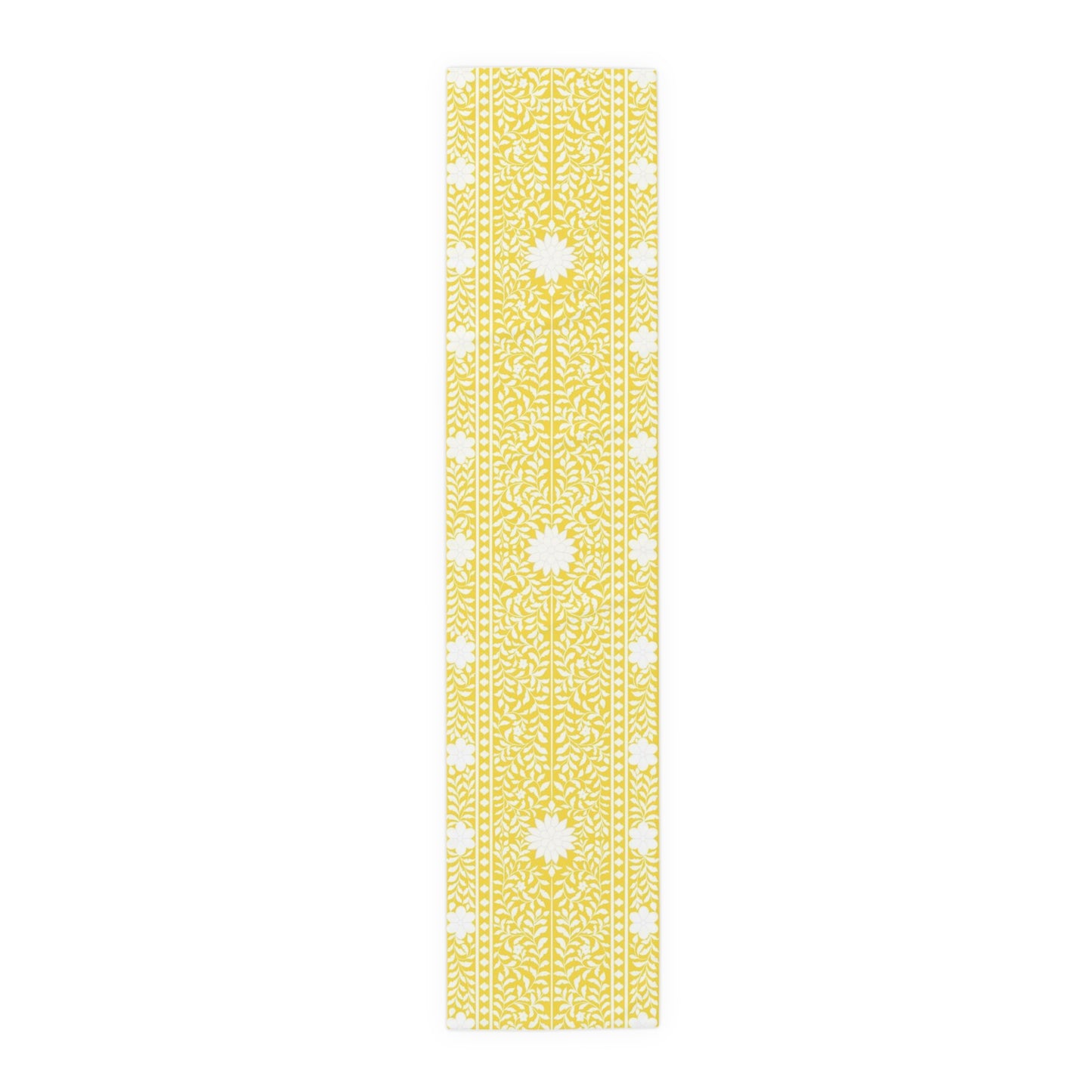 Yellow Bone Inlay Table Runner