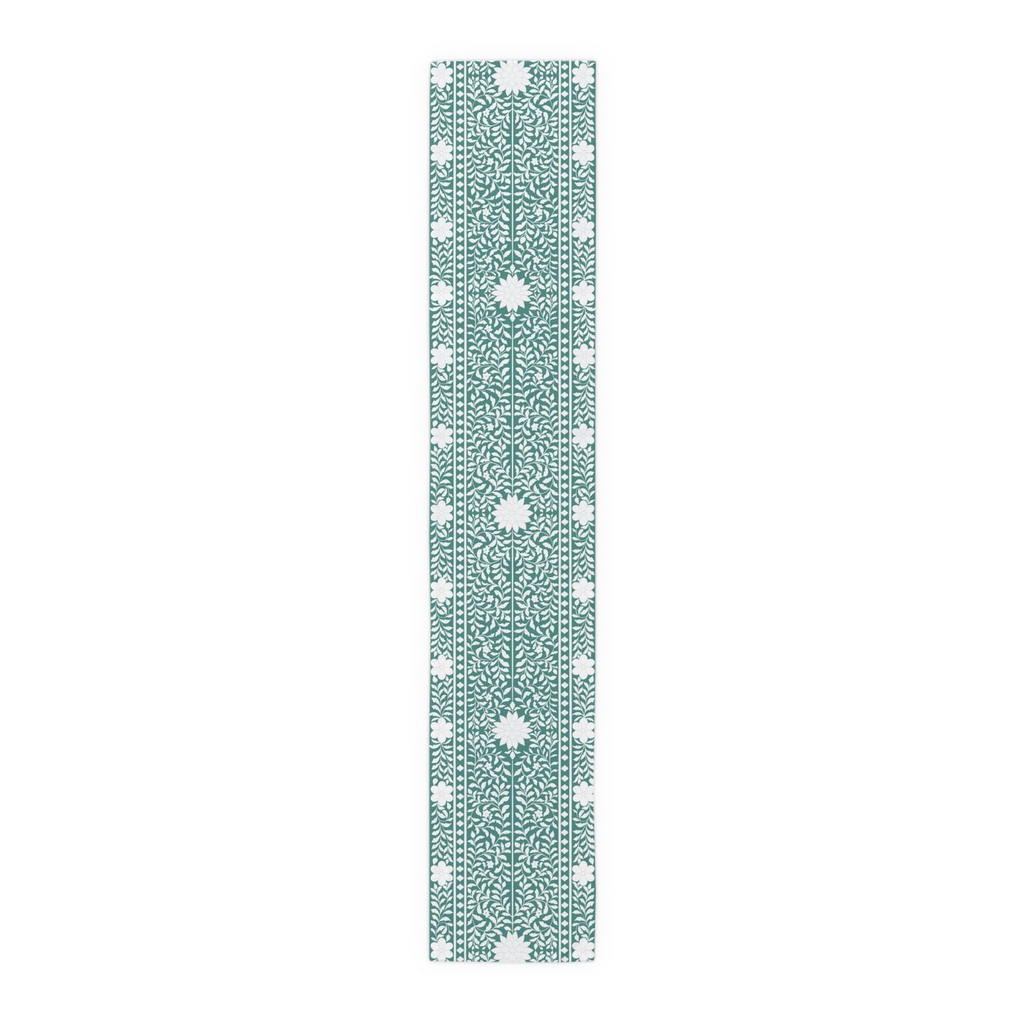 Teal Bone Inlay Table Runner