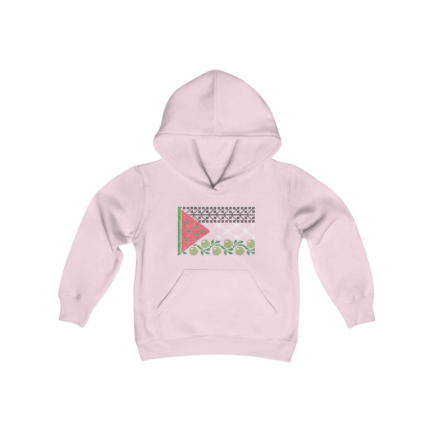 Tatreez Palestine Flag Hoodie - Kids