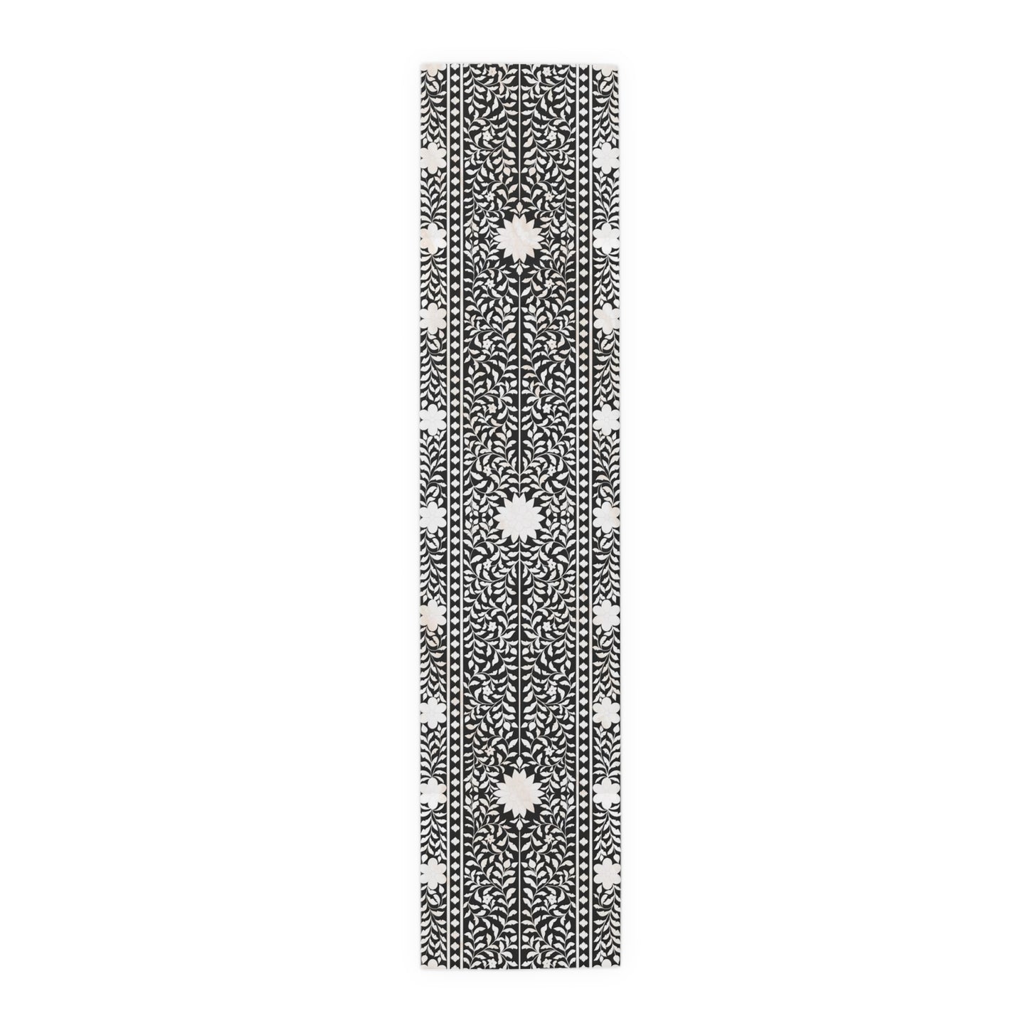 Black Bone Inlay Table Runner