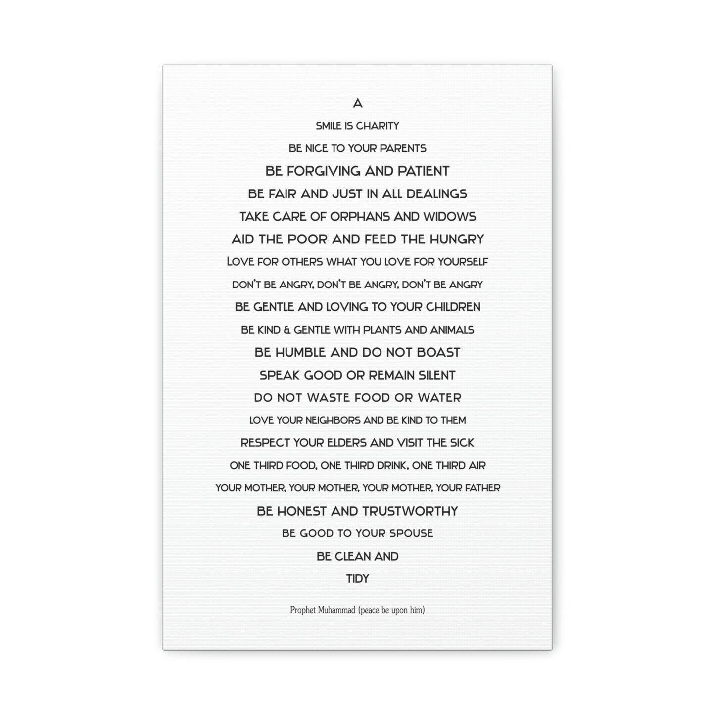 Follow Muhammad Print