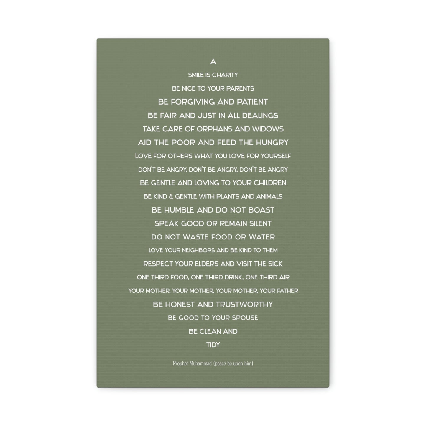 Follow Muhammad Print