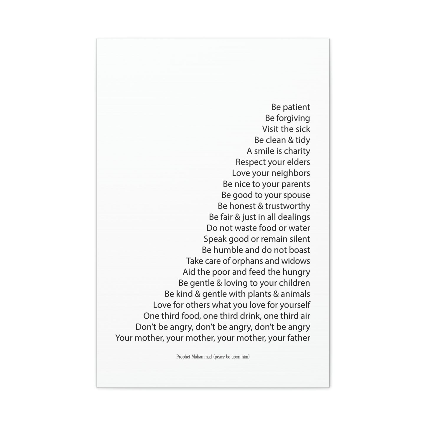 Prophetic Advice Print