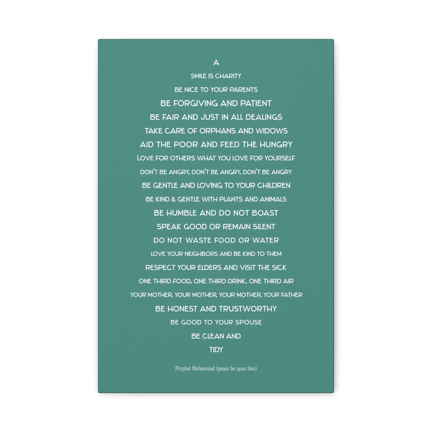 Follow Muhammad Print