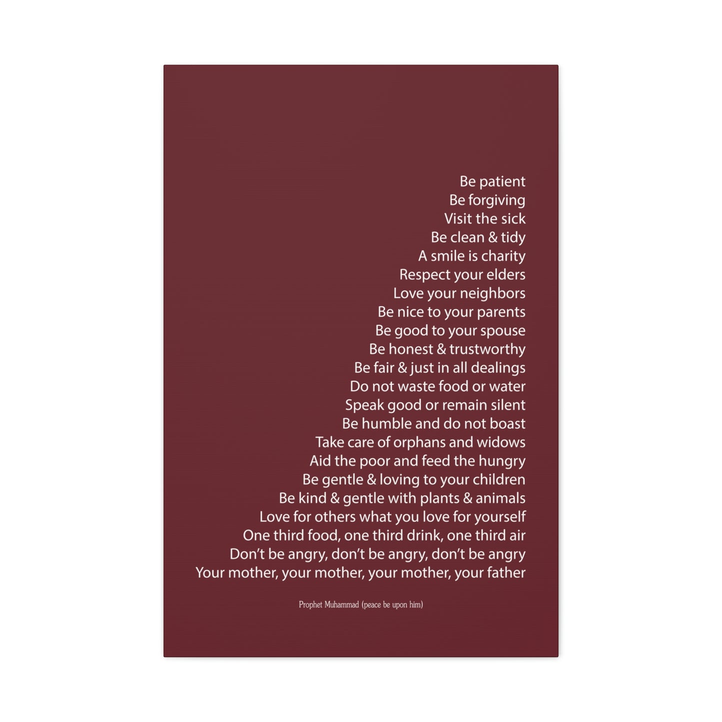 Prophetic Advice Print
