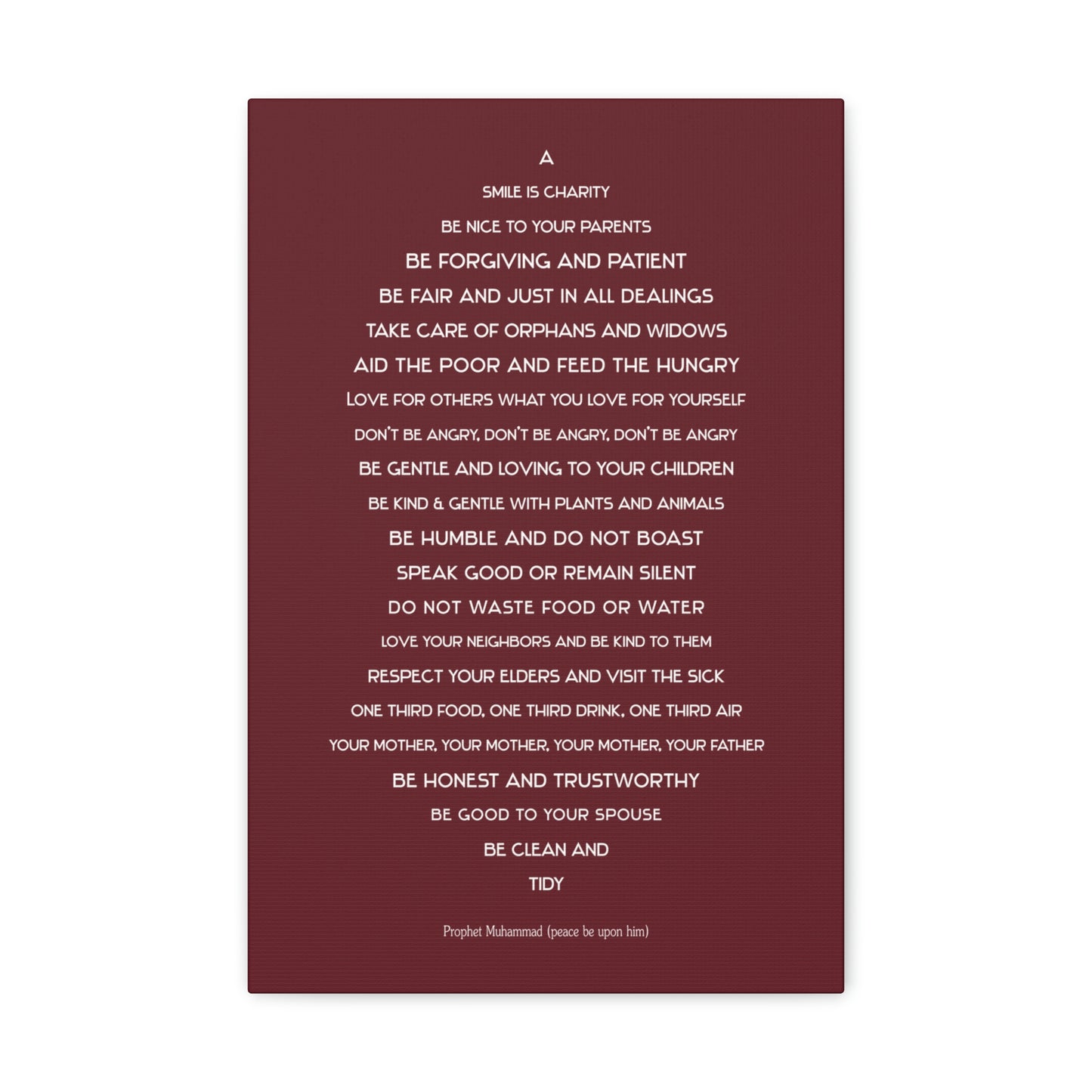 Follow Muhammad Print