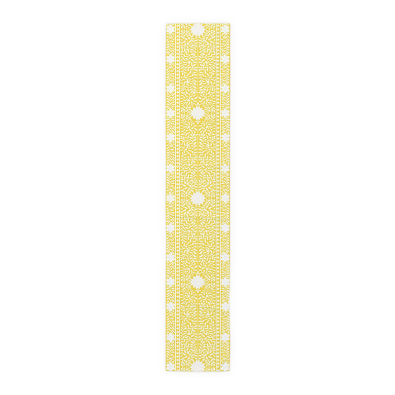 Yellow Bone Inlay Table Runner