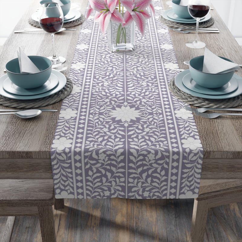 Lavender Bone Inlay Table Runner