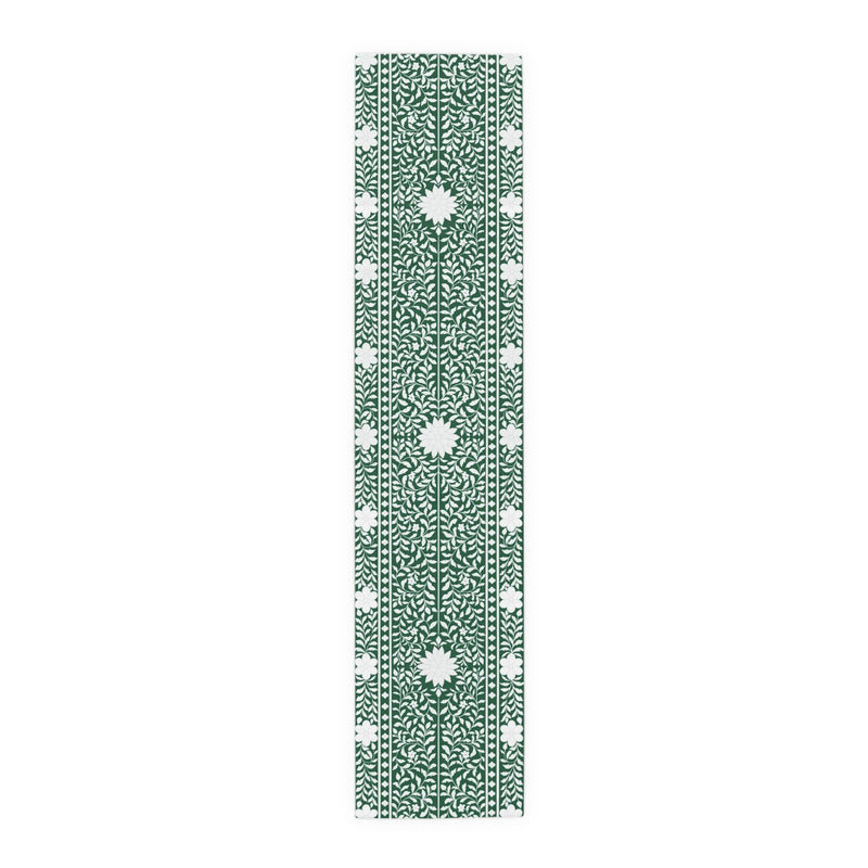 Emerald Bone Inlay Table Runner