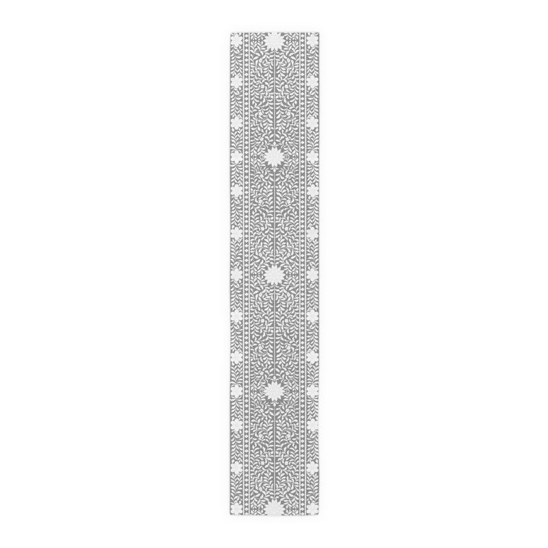 Gray Bone Inlay Table Runner