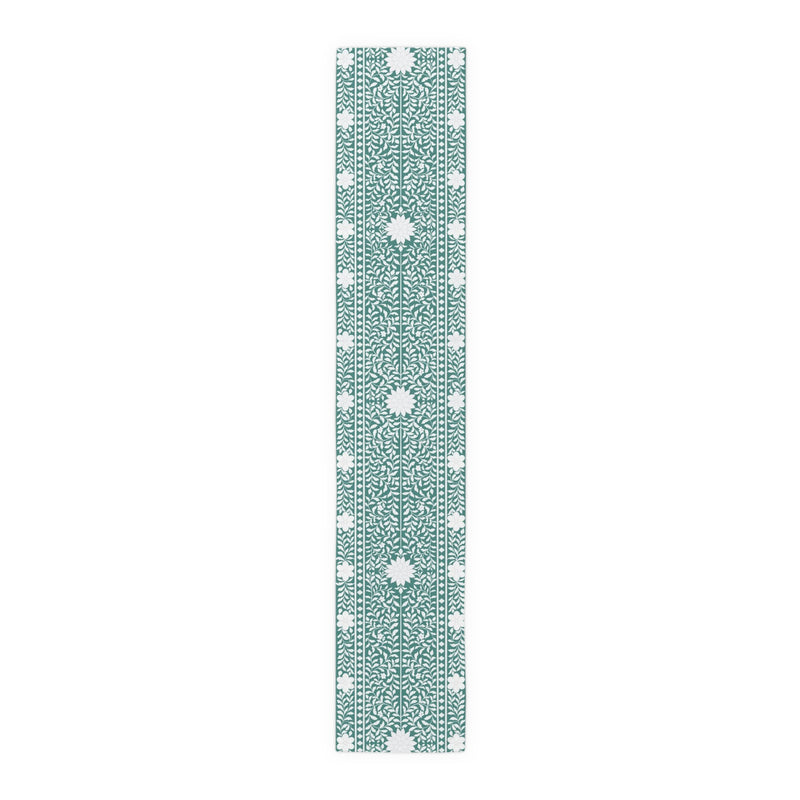 Teal Bone Inlay Table Runner