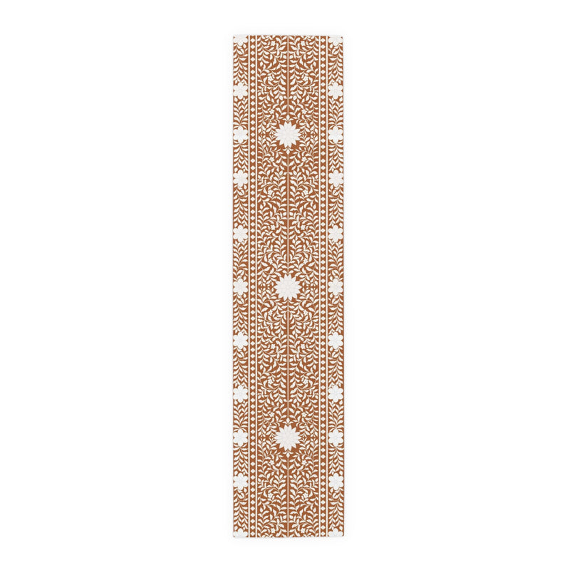 Rust Bone Inlay Table Runner