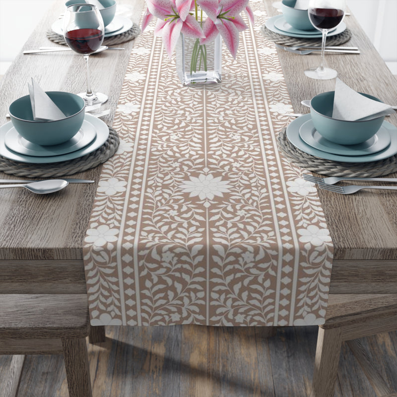 Sand Bone Inlay Table Runner