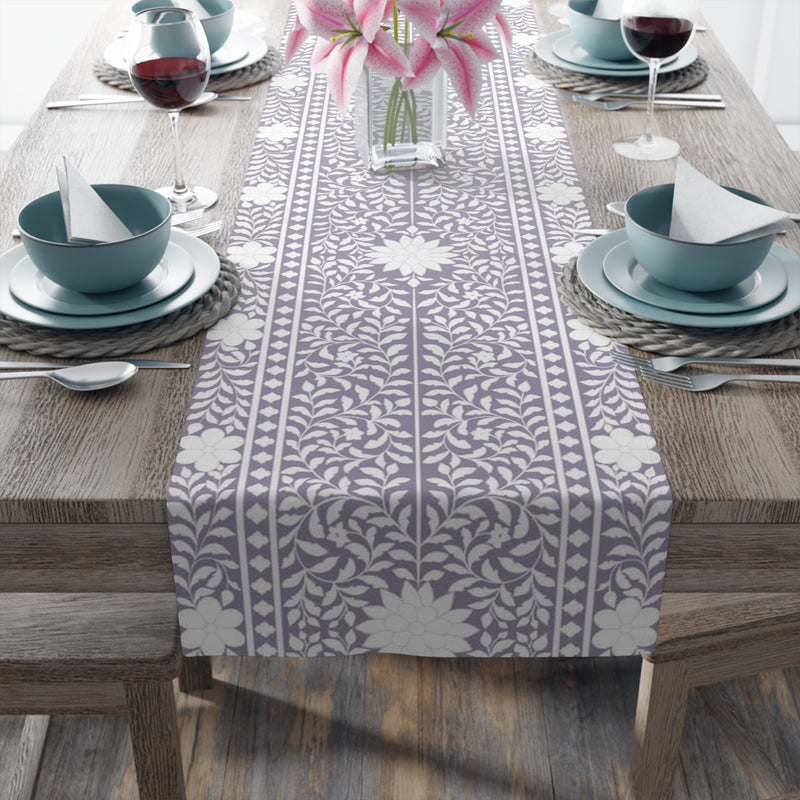 Lavender Bone Inlay Table Runner